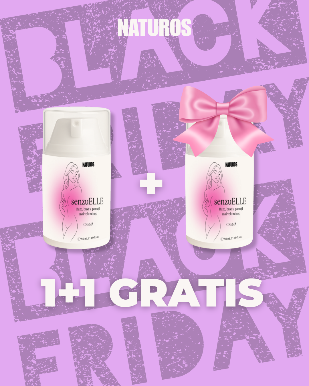 1+1 GRATIS | senzuELLE - Cremă pentru volum natural și contur seducător