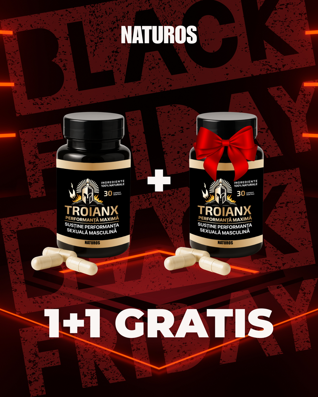 1+1 GRATIS | TROIAN-X – Formula Naturii pentru Performanță Maximă